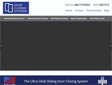 Tablet Screenshot of doorclosingsystems.com